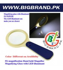LED 5X Hand Held Magnifying Glass